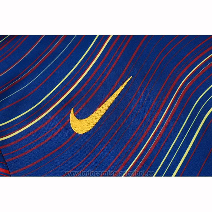 Chandal del Barcelona Manga Corta 2025-2026 Azul Amarillo - Pantalon Corto